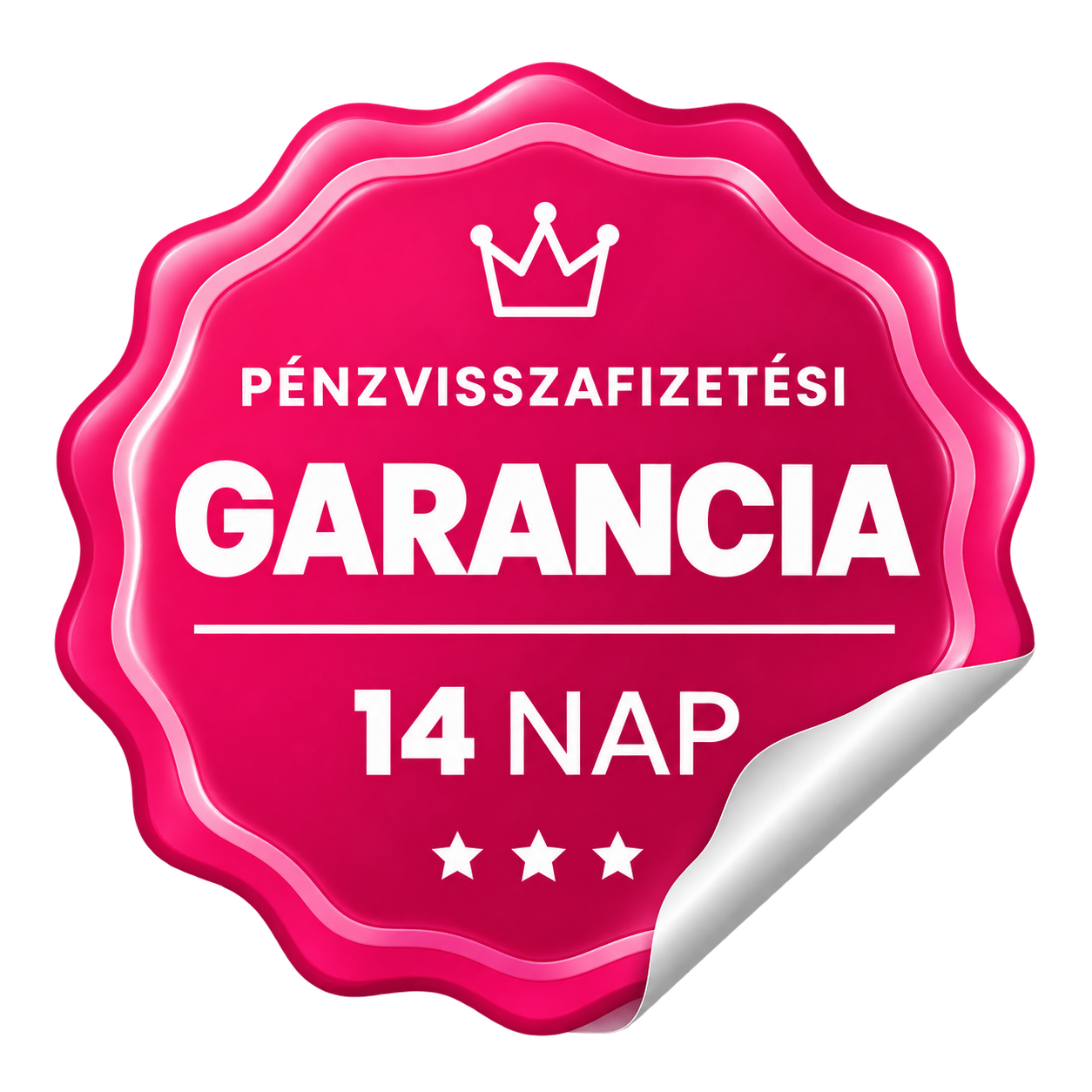 14 napos pénzvisszafizetési garancia pecsét